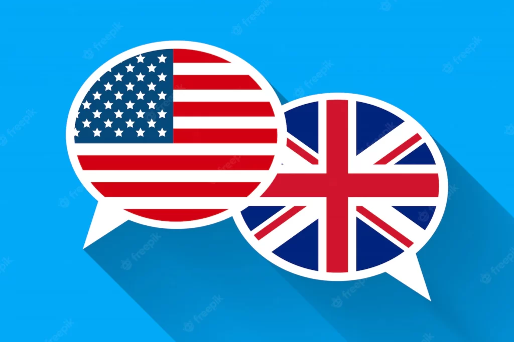Quais são as principais diferenças entre o inglês britânico e o inglês americano?
